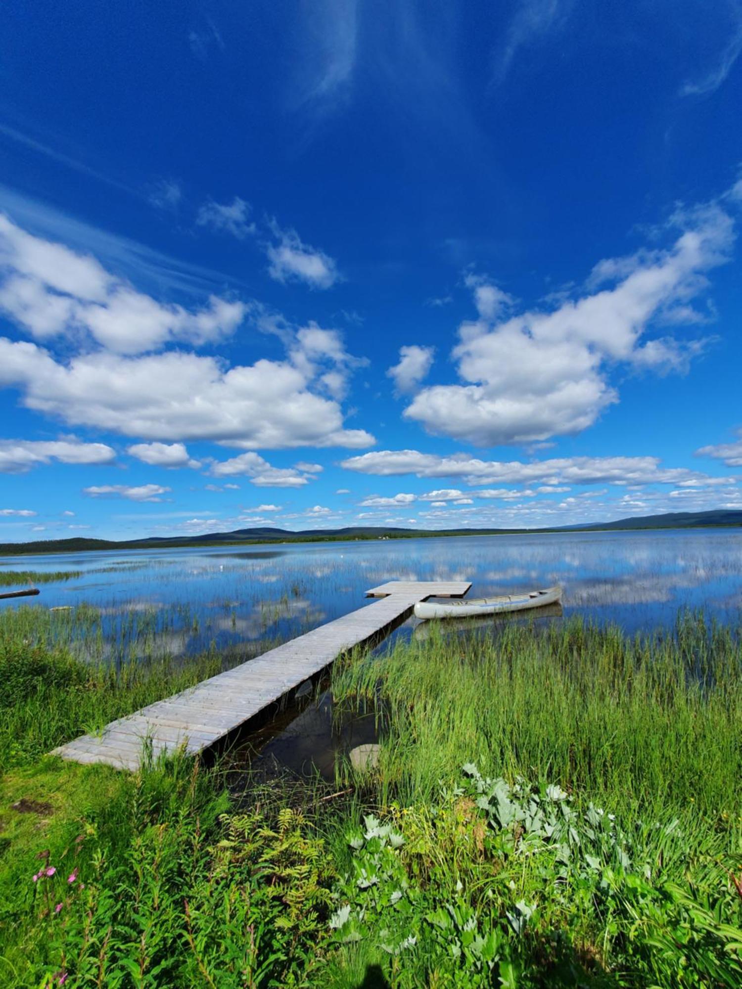 Camp Caroli Wooden Cabins Jukkasjärvi المظهر الخارجي الصورة