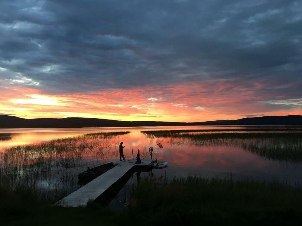 Camp Caroli Wooden Cabins Jukkasjärvi المظهر الخارجي الصورة